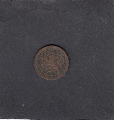 Beschrijving: 1 Cent WILLEM III